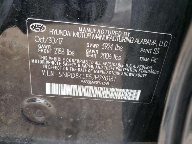 Photo 9 VIN: 5NPD84LF5JH290161 - HYUNDAI ELANTRA SE 