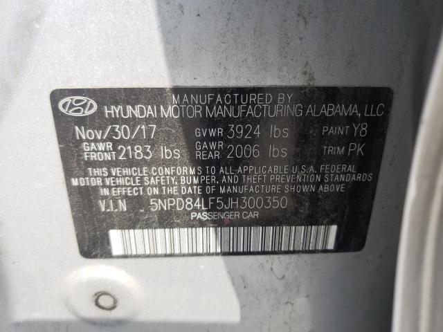 Photo 9 VIN: 5NPD84LF5JH300350 - HYUNDAI ELANTRA SE 