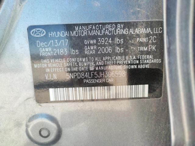 Photo 9 VIN: 5NPD84LF5JH306598 - HYUNDAI ELANTRA SE 