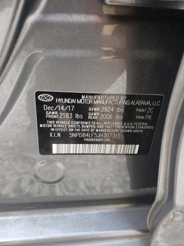 Photo 12 VIN: 5NPD84LF5JH307315 - HYUNDAI ELANTRA SE 