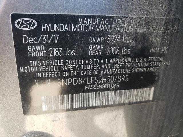 Photo 11 VIN: 5NPD84LF5JH307895 - HYUNDAI ELANTRA SE 