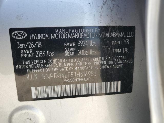 Photo 11 VIN: 5NPD84LF5JH316953 - HYUNDAI ELANTRA SE 