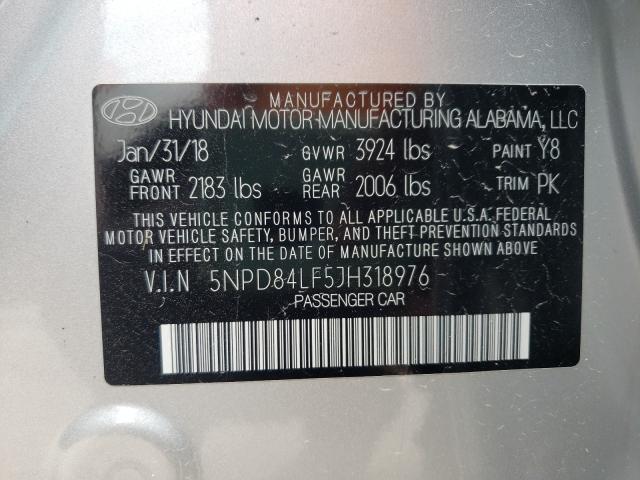 Photo 9 VIN: 5NPD84LF5JH318976 - HYUNDAI ELANTRA SE 