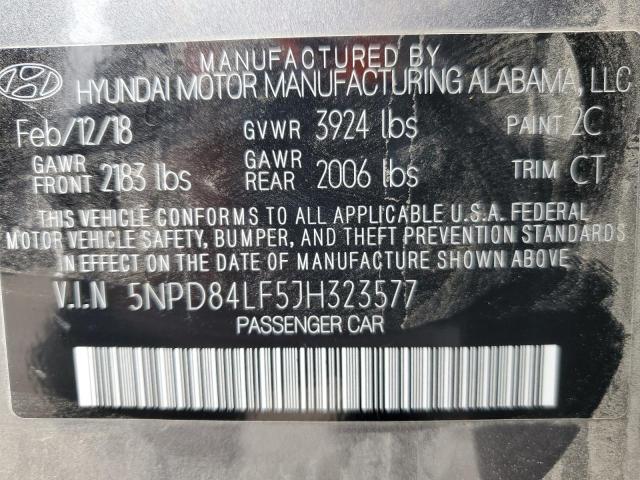 Photo 11 VIN: 5NPD84LF5JH323577 - HYUNDAI ELANTRA 