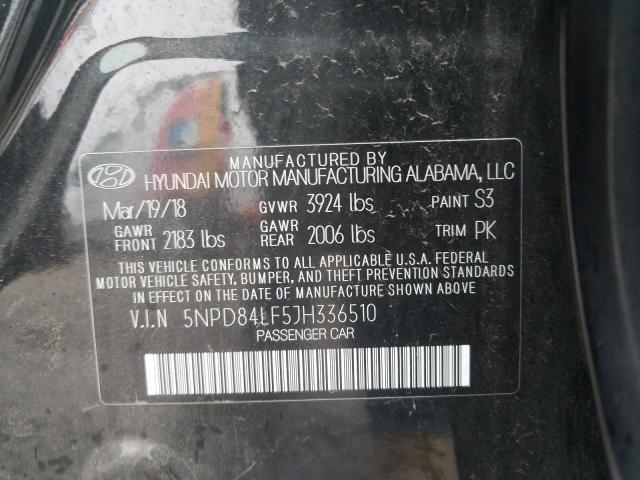 Photo 9 VIN: 5NPD84LF5JH336510 - HYUNDAI ELANTRA SE 