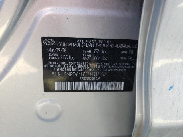 Photo 12 VIN: 5NPD84LF5JH337852 - HYUNDAI ELANTRA SE 