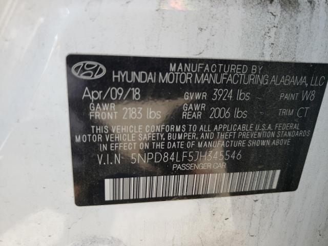 Photo 11 VIN: 5NPD84LF5JH345546 - HYUNDAI ELANTRA SE 