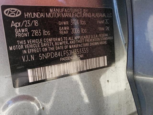 Photo 12 VIN: 5NPD84LF5JH353355 - HYUNDAI ELANTRA SE 