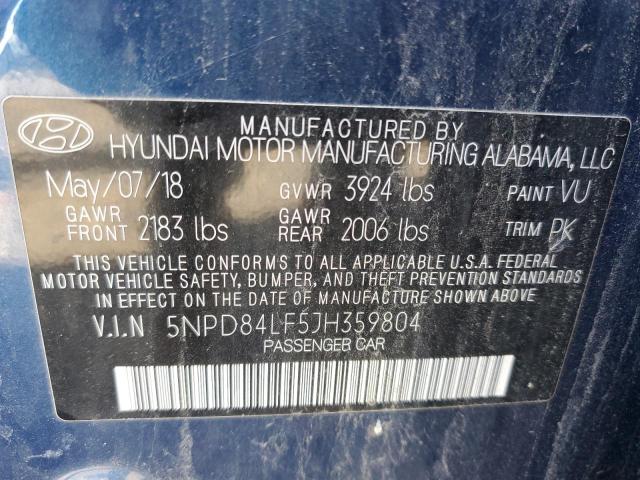 Photo 11 VIN: 5NPD84LF5JH359804 - HYUNDAI ELANTRA SE 