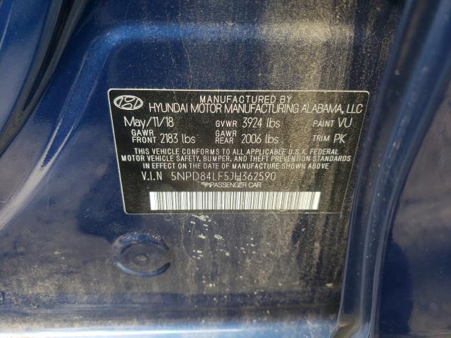 Photo 9 VIN: 5NPD84LF5JH362590 - HYUNDAI ELANTRA SE 