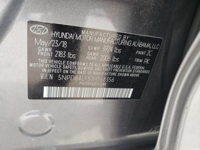 Photo 9 VIN: 5NPD84LF5JH368356 - HYUNDAI ELANTRA SE 