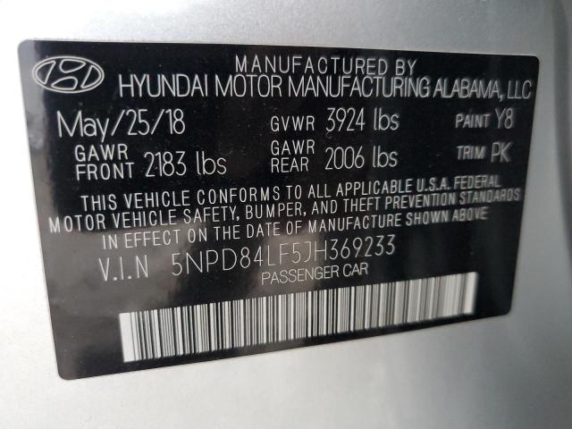 Photo 12 VIN: 5NPD84LF5JH369233 - HYUNDAI ELANTRA SE 