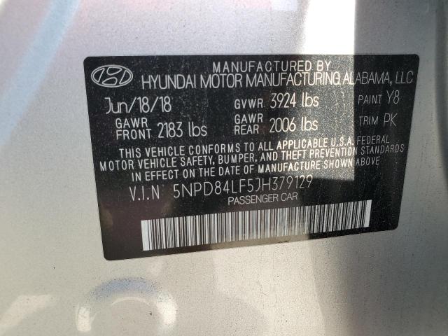 Photo 12 VIN: 5NPD84LF5JH379129 - HYUNDAI ELANTRA 