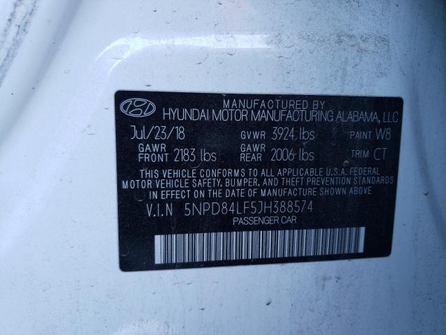 Photo 11 VIN: 5NPD84LF5JH388574 - HYUNDAI ELANTRA SE 