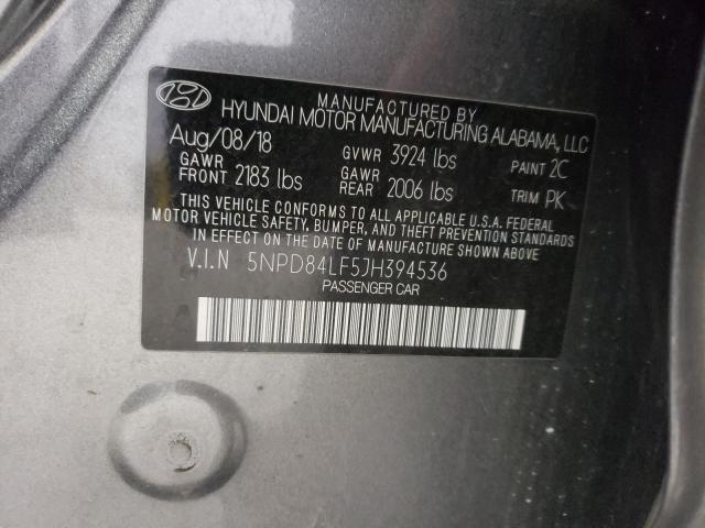 Photo 9 VIN: 5NPD84LF5JH394536 - HYUNDAI ELANTRA 