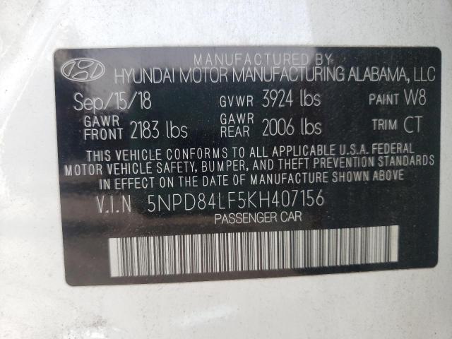 Photo 9 VIN: 5NPD84LF5KH407156 - HYUNDAI ELANTRA SE 