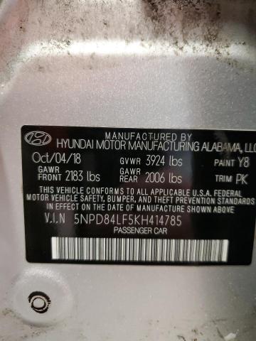 Photo 11 VIN: 5NPD84LF5KH414785 - HYUNDAI ELANTRA 