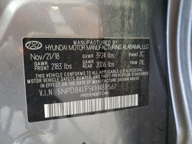 Photo 12 VIN: 5NPD84LF5KH438567 - HYUNDAI ELANTRA SE 