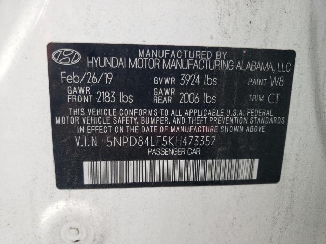 Photo 12 VIN: 5NPD84LF5KH473352 - HYUNDAI ELANTRA SE 