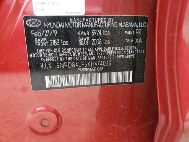 Photo 11 VIN: 5NPD84LF5KH474033 - HYUNDAI ELANTRA SE 