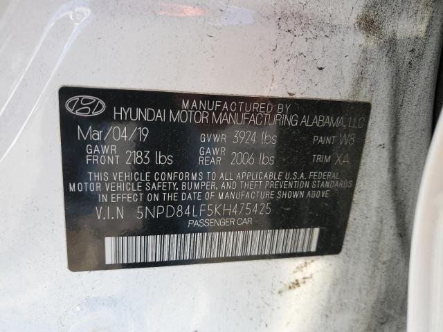 Photo 11 VIN: 5NPD84LF5KH475425 - HYUNDAI ELANTRA 