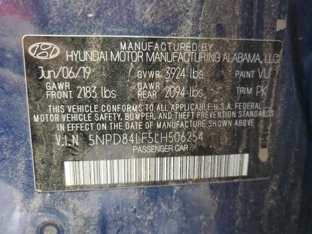 Photo 11 VIN: 5NPD84LF5LH506254 - HYUNDAI ELANTRA SE 