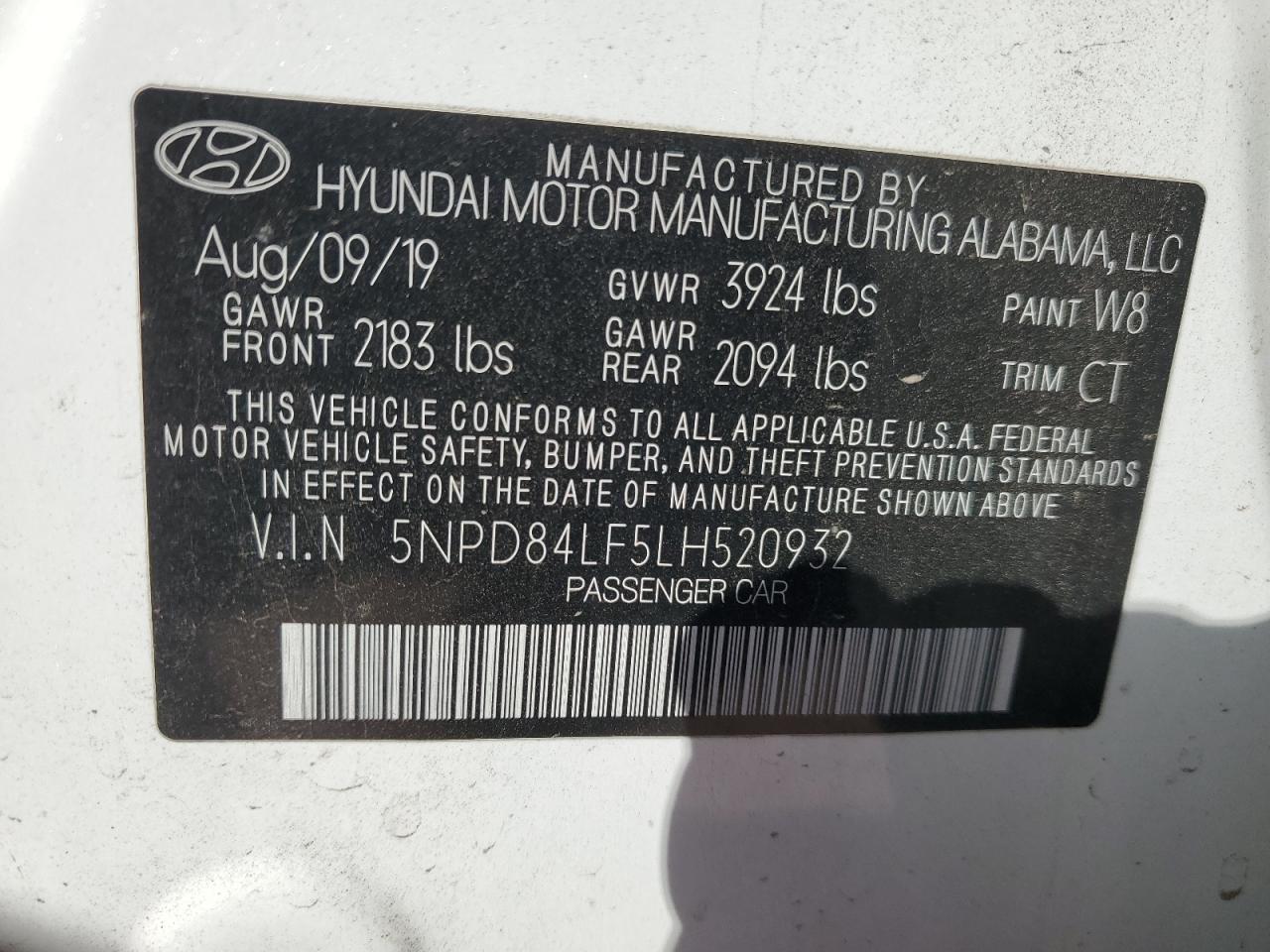 Photo 11 VIN: 5NPD84LF5LH520932 - HYUNDAI ELANTRA 