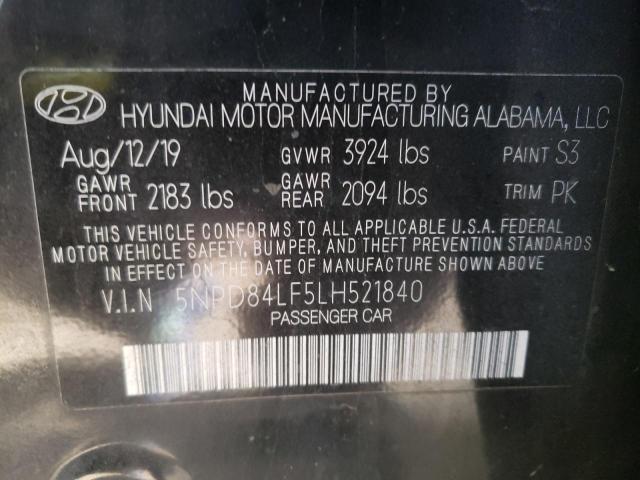 Photo 9 VIN: 5NPD84LF5LH521840 - HYUNDAI ELANTRA SE 