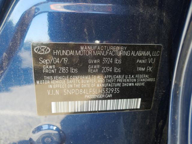 Photo 9 VIN: 5NPD84LF5LH532935 - HYUNDAI ELANTRA SE 