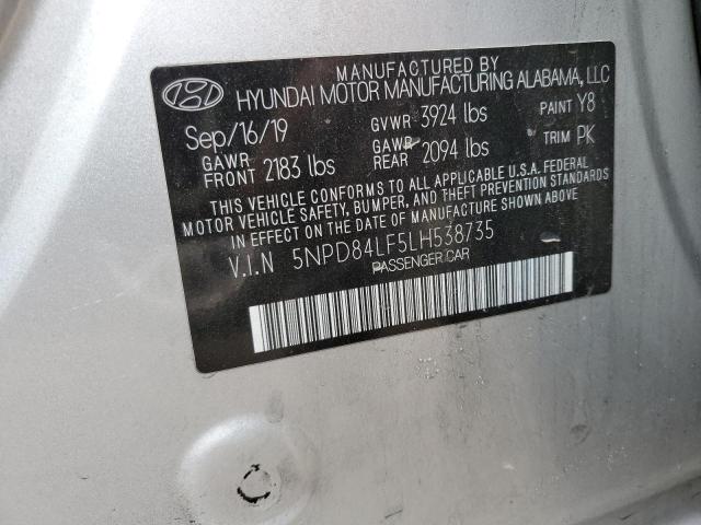 Photo 11 VIN: 5NPD84LF5LH538735 - HYUNDAI ELANTRA SE 