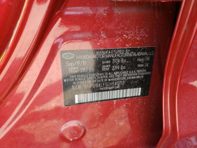 Photo 9 VIN: 5NPD84LF5LH540713 - HYUNDAI ELANTRA SE 