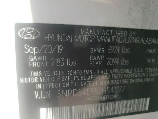 Photo 9 VIN: 5NPD84LF5LH541277 - HYUNDAI ELANTRA SE 