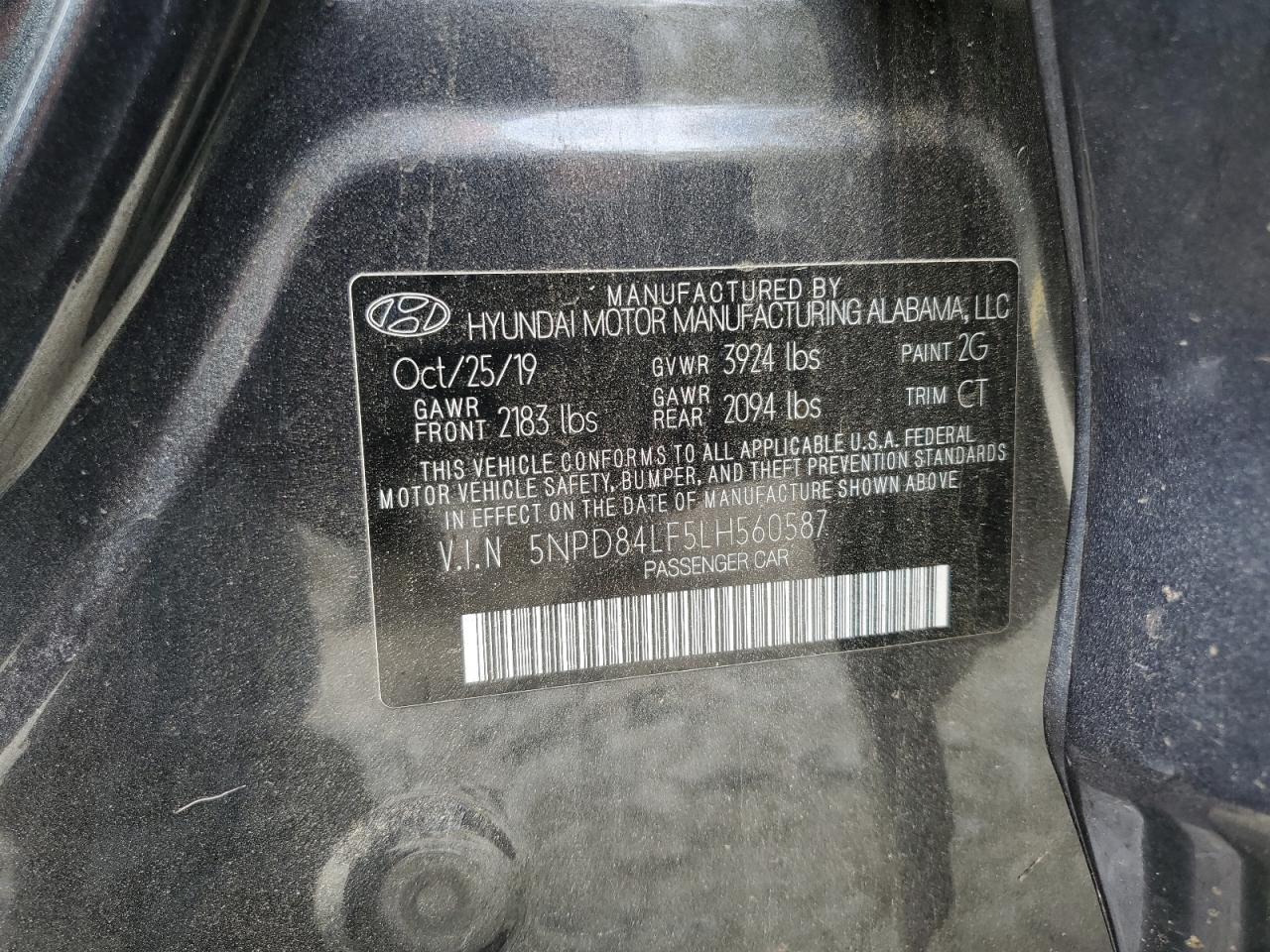 Photo 11 VIN: 5NPD84LF5LH560587 - HYUNDAI ELANTRA 