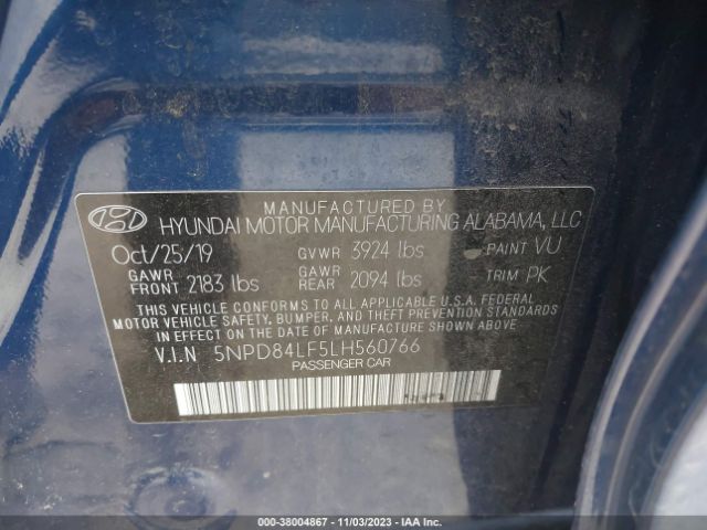 Photo 8 VIN: 5NPD84LF5LH560766 - HYUNDAI ELANTRA 