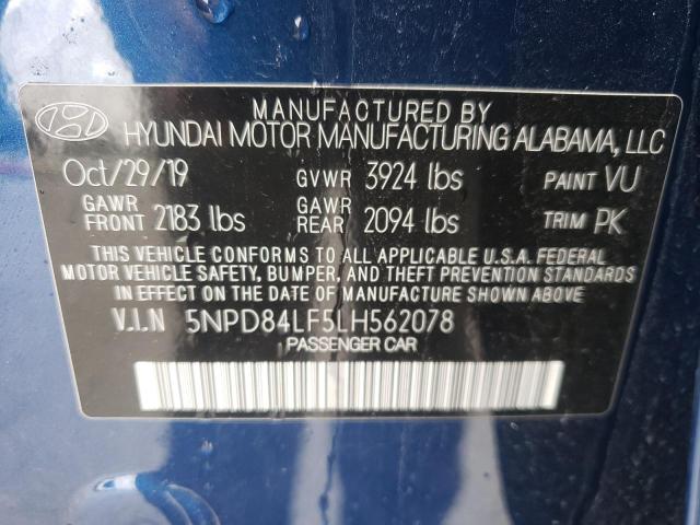 Photo 9 VIN: 5NPD84LF5LH562078 - HYUNDAI ELANTRA SE 