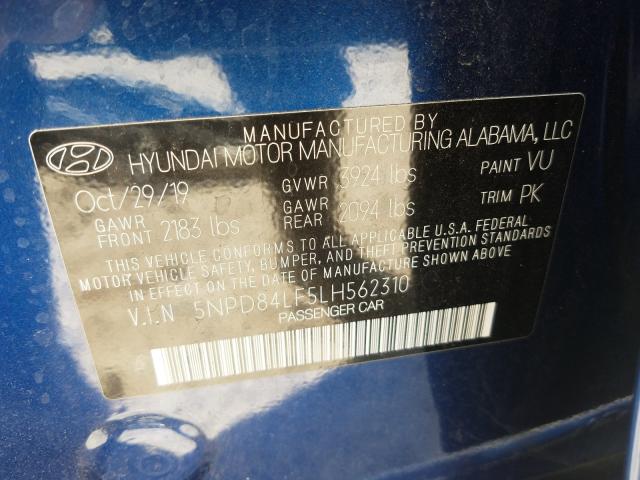 Photo 9 VIN: 5NPD84LF5LH562310 - HYUNDAI ELANTRA SE 