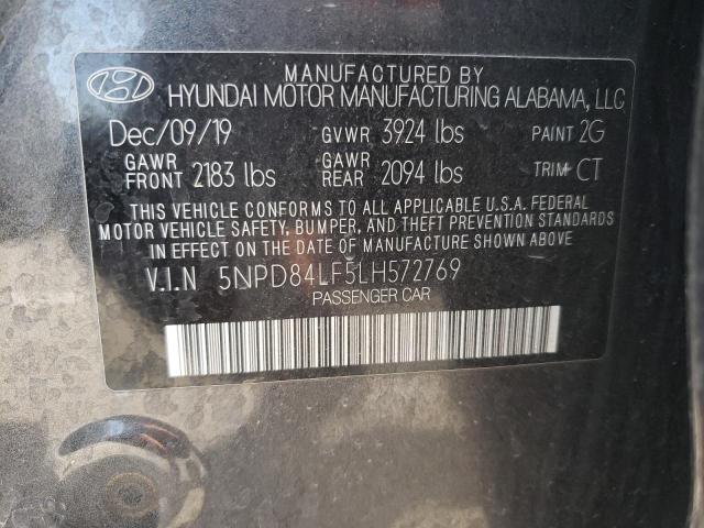 Photo 9 VIN: 5NPD84LF5LH572769 - HYUNDAI ELANTRA SE 