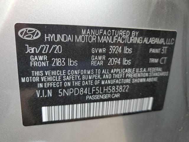 Photo 12 VIN: 5NPD84LF5LH583822 - HYUNDAI ELANTRA SE 