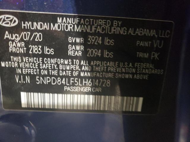 Photo 11 VIN: 5NPD84LF5LH614728 - HYUNDAI ELANTRA SE 