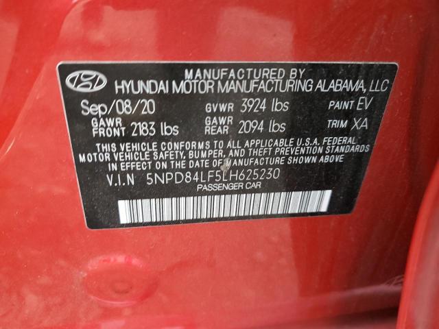 Photo 12 VIN: 5NPD84LF5LH625230 - HYUNDAI ELANTRA 