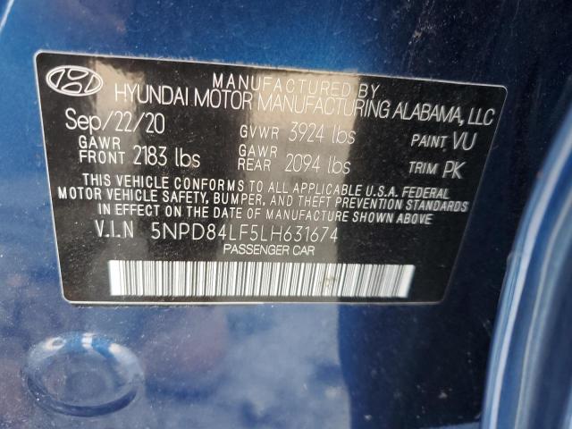 Photo 11 VIN: 5NPD84LF5LH631674 - HYUNDAI ELANTRA SE 