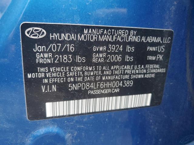 Photo 11 VIN: 5NPD84LF6HH004389 - HYUNDAI ELANTRA SE 