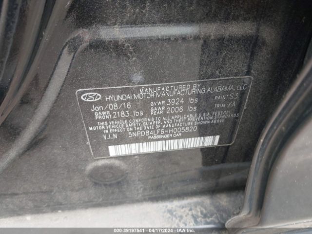 Photo 8 VIN: 5NPD84LF6HH005820 - HYUNDAI ELANTRA 