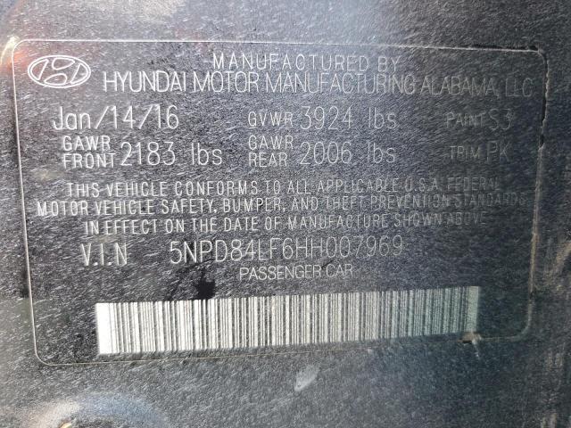 Photo 12 VIN: 5NPD84LF6HH007969 - HYUNDAI ELANTRA LI 