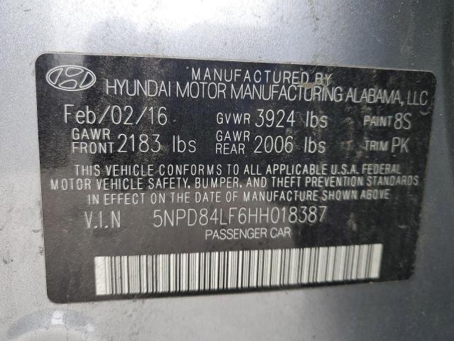 Photo 11 VIN: 5NPD84LF6HH018387 - HYUNDAI ELANTRA 