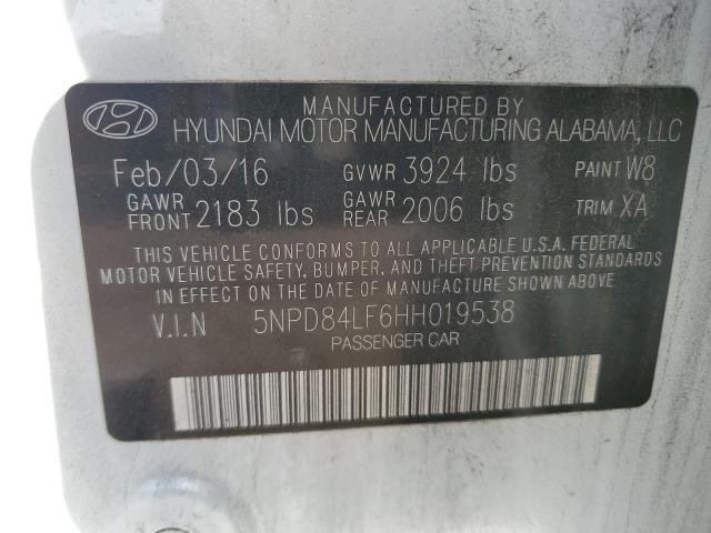 Photo 12 VIN: 5NPD84LF6HH019538 - HYUNDAI ELANTRA 