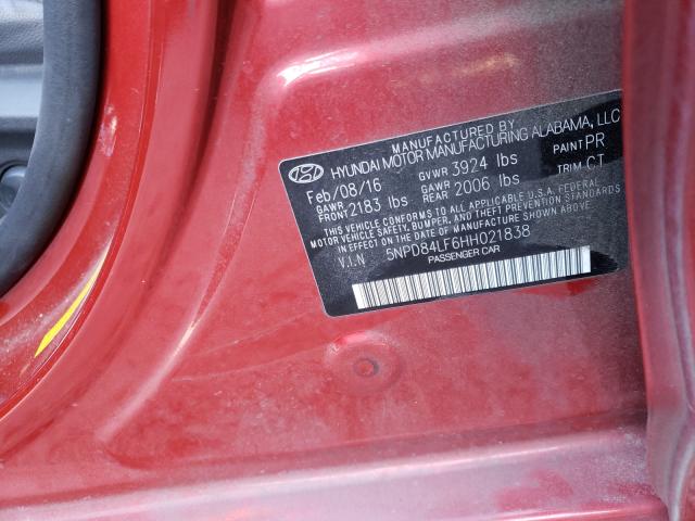 Photo 9 VIN: 5NPD84LF6HH021838 - HYUNDAI ELANTRA 