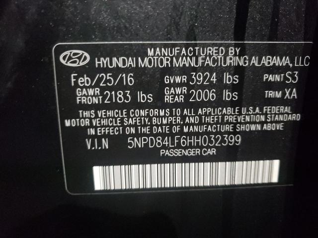 Photo 9 VIN: 5NPD84LF6HH032399 - HYUNDAI ELANTRA LI 