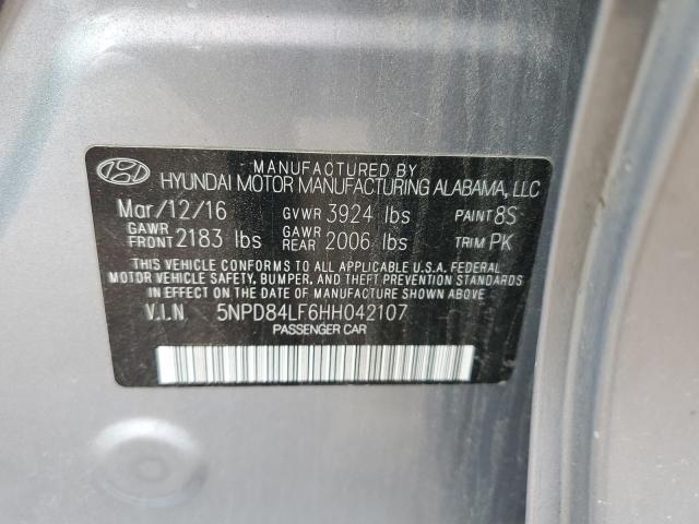 Photo 11 VIN: 5NPD84LF6HH042107 - HYUNDAI ELANTRA SE 