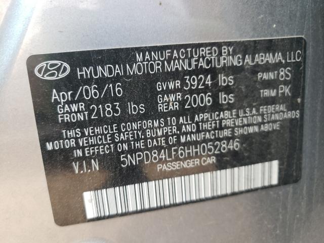 Photo 9 VIN: 5NPD84LF6HH052846 - HYUNDAI ELANTRA SE 